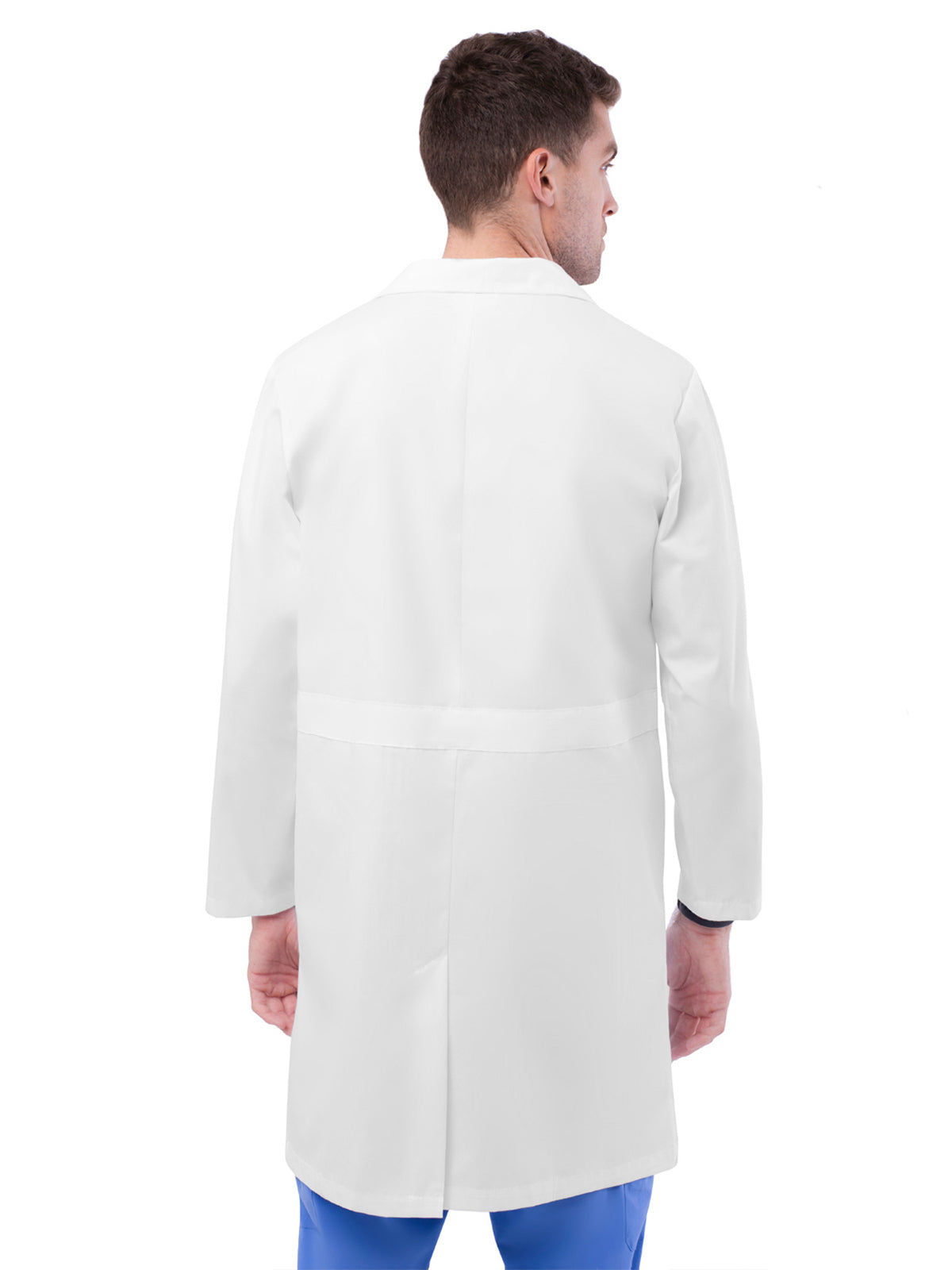 Unisex Four-Pocket 39" Midriff Lab Coat - 808 - White