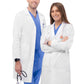 Unisex Four-Pocket 39" Midriff Lab Coat - 808 - White