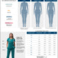 Women's Multi-Pocket V-Neck Top - A6008 - Teal Blue