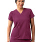 Women's Multi-Pocket V-Neck Top - A6008 - Wine