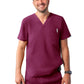Men's V-Neck Top - A6010 - Wine
