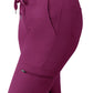 Women's Drawstring Cargo Pant - A6104 - Wine