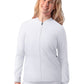 Women's Double Layer Bomber Jacket - A6200 - White