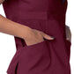Women's Mock Wrap Top - S8302 - Burgundy