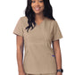 Women's Mock Wrap Top - S8302 - Khaki