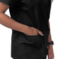 Unisex V-Neck 3 Pocket Top - S8304 - Black