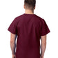 Unisex V-Neck 3 Pocket Top - S8304 - Burgundy