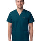 Unisex V-Neck 3 Pocket Top - S8304 - Caribbean Blue