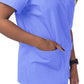 Unisex V-Neck 3 Pocket Top - S8304 - Ceil Blue