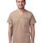 Unisex V-Neck 3 Pocket Top - S8304 - Khaki
