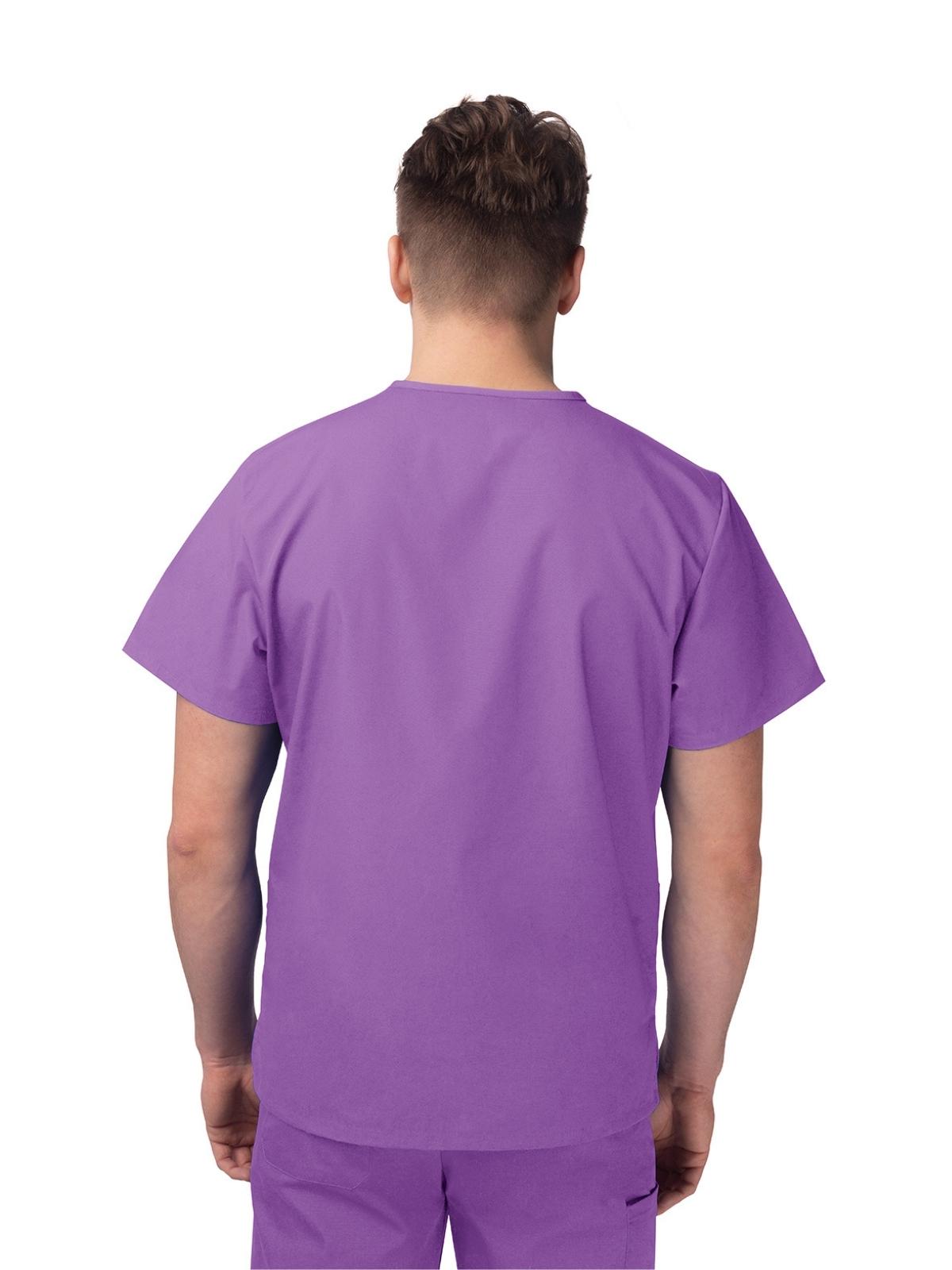 Unisex V-Neck 3 Pocket Top - S8304 - Lavender