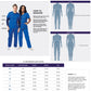Unisex V-Neck 3 Pocket Top - S8304 - Ceil Blue