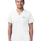 Unisex V-Neck 3 Pocket Top - S8304 - White