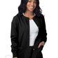 Women's Warm-Up Snap Close Jacket - S8306 - Black