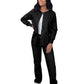 Women's Warm-Up Snap Close Jacket - S8306 - Black