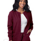 Women's Warm-Up Snap Close Jacket - S8306 - Burgundy