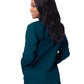 Women's Warm-Up Snap Close Jacket - S8306 - Caribbean Blue