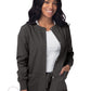 Women's Warm-Up Snap Close Jacket - S8306 - Charcoal