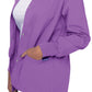 Women's Warm-Up Snap Close Jacket - S8306 - Lavender