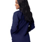 Women's Warm-Up Snap Close Jacket - S8306 - Navy