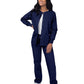 Women's Warm-Up Snap Close Jacket - S8306 - Navy