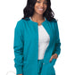 Women's Warm-Up Snap Close Jacket - S8306 - Teal Blue