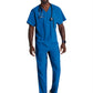 Men's V-Neck Zip Pockets Amplify Top - 0115 - New Royal