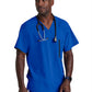Men's V-Neck Zip Pockets Amplify Top - 0115 - Cobalt