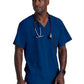 Men's V-Neck Zip Pockets Amplify Top - 0115 - Indigo (Navy)