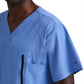 Men's V-Neck Zip Pockets Amplify Top - 0115 - Ciel Blue