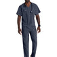 Men's V-Neck Zip Pockets Amplify Top - 0115 - Steel