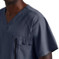 Men's V-Neck Zip Pockets Amplify Top - 0115 - Steel