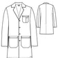 Men's Five-Pocket 37" Noah Lab Coat - 0914 - White