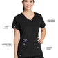 Women's V-Neck Cora Top - 41423 - Black