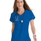 Women's V-Neck Cora Top - 41423 - New Royal