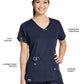 Women's V-Neck Cora Top - 41423 - Steel