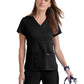 Women's Mock Wrap Riley Top - 4153 - Black