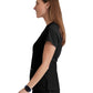 Women's Mock Wrap Riley Top - 4153 - Black