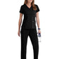 Women's Mock Wrap Riley Top - 4153 - Black