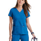 Women's Mock Wrap Riley Top - 4153 - New Royal