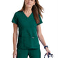 Women's Mock Wrap Riley Top - 4153 - Hunter Green