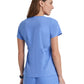 Women's Mock Wrap Riley Top - 4153 - Ciel Blue
