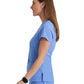 Women's Mock Wrap Riley Top - 4153 - Ciel Blue