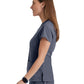 Women's Mock Wrap Riley Top - 4153 - Steel