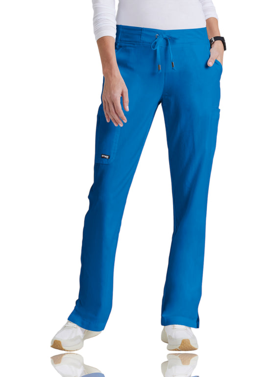 Women's Double Cargo Back Pockets Mia Pant - 4277 - New Royal