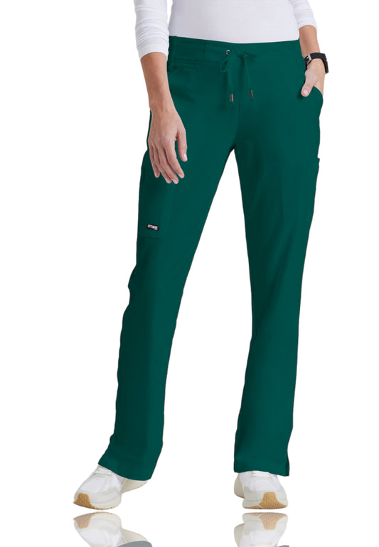 Women's Double Cargo Back Pockets Mia Pant - 4277 - Hunter Green