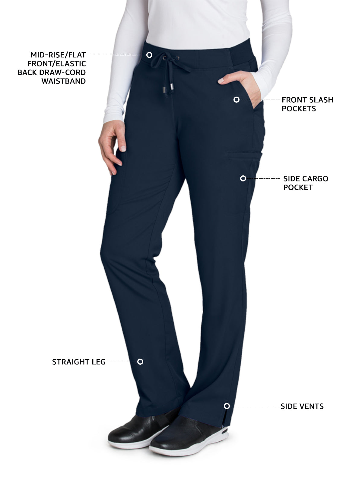 Women's Double Cargo Back Pockets Mia Pant