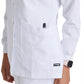 Women's Round Neck Jamie Warm Up Jacket - 4450 - White
