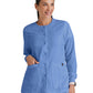 Women's Round Neck Jamie Warm Up Jacket - 4450 - Ciel Blue