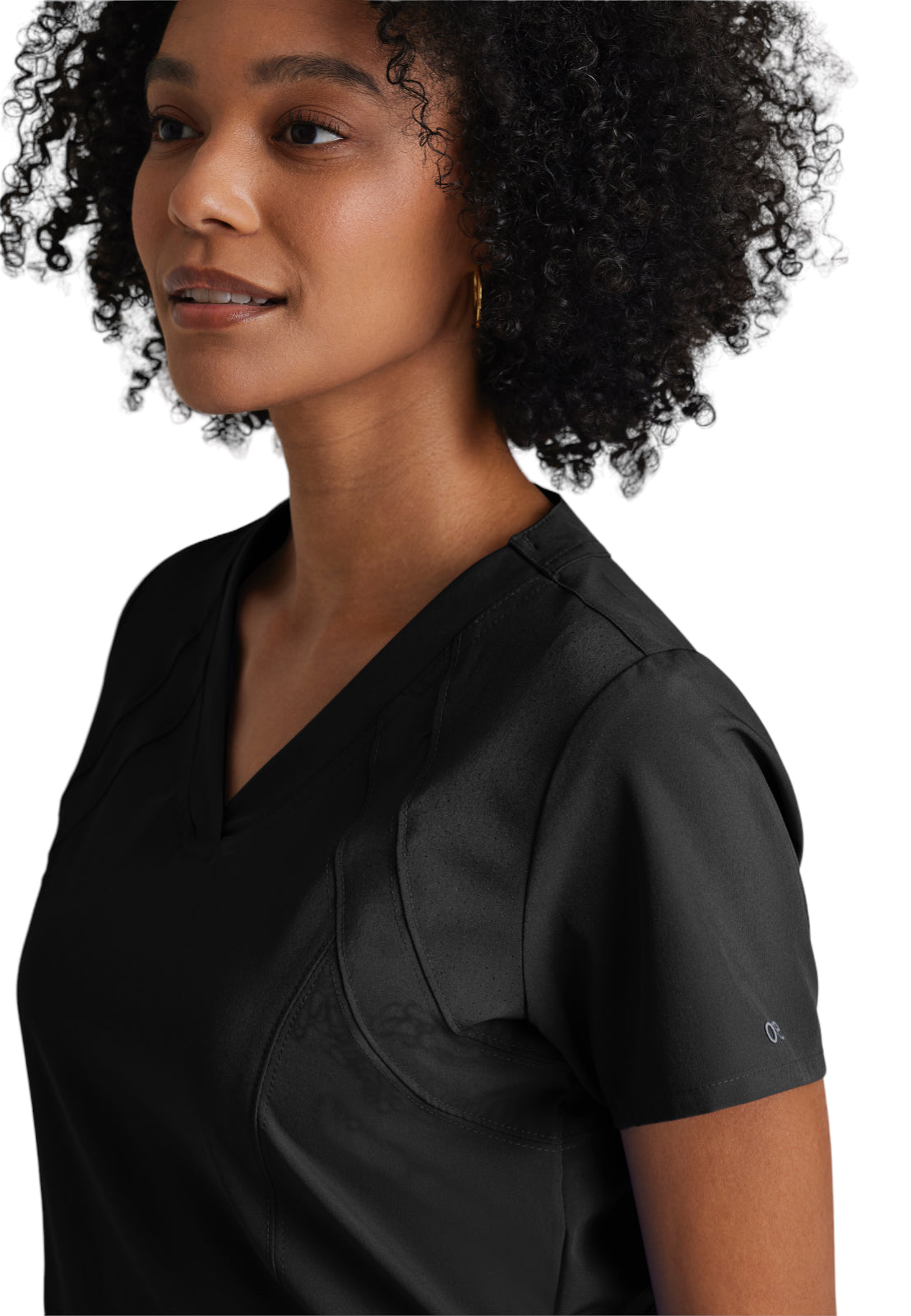 Women's V-Neck Racer Top - 5105 - Black